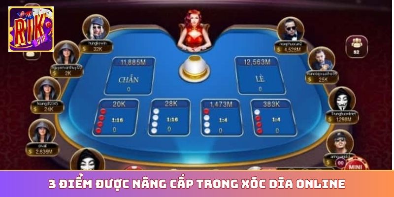 3 điểm được nâng cấp trong Xóc Dĩa online
