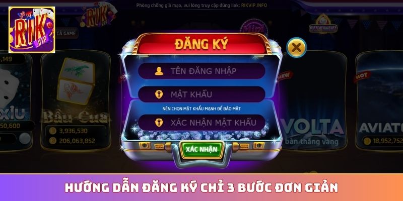 Hướng dẫn đăng ký chỉ 3 bước đơn giản